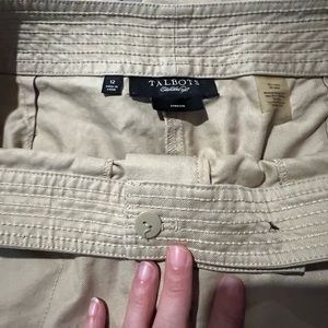 Talbots Women’s Cropped Straight Leg Khaki’s Sz 12